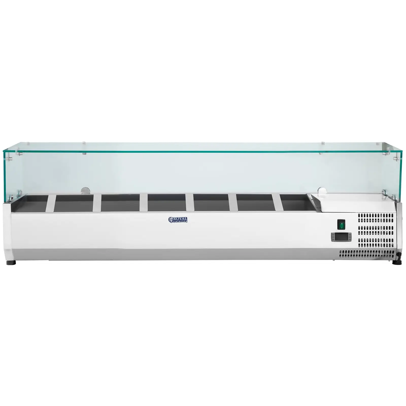 Chladiaca nadstavba - 150 x 33 cm - sklenený kryt