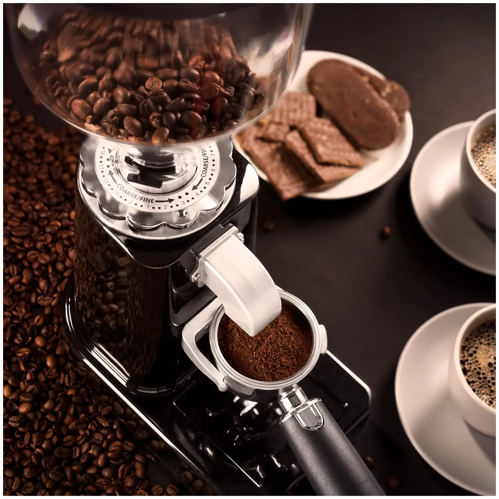Mlynček na kávu - 200 W - 1000 ml - plastový - čierny