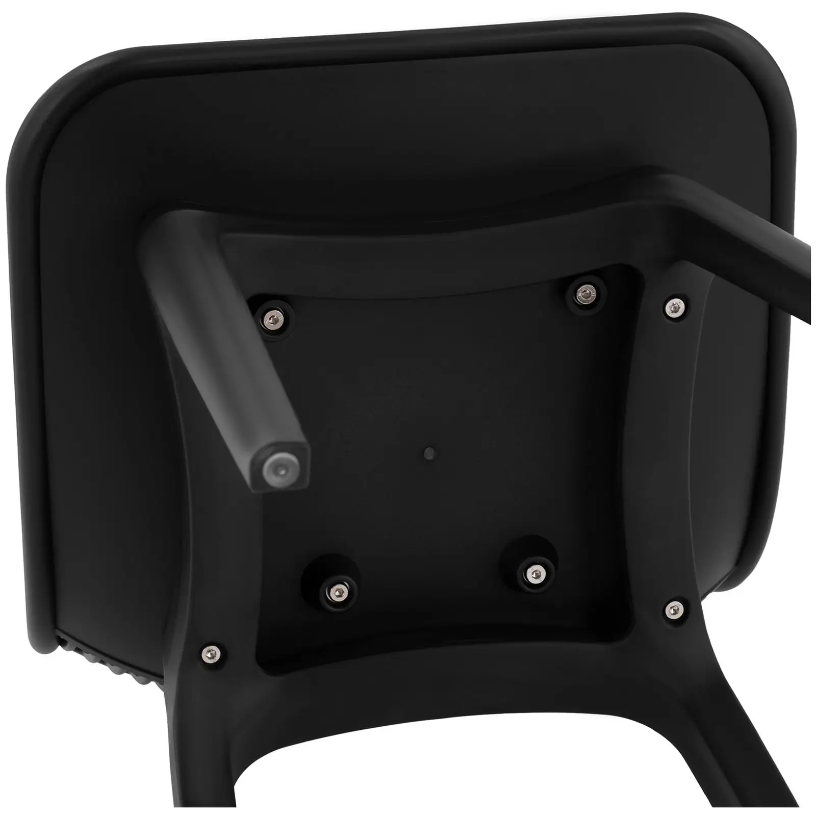 Stolička - sada 2 kusov - do 150 kg - opierka chrbta so vzduchovými otvormi - čierna