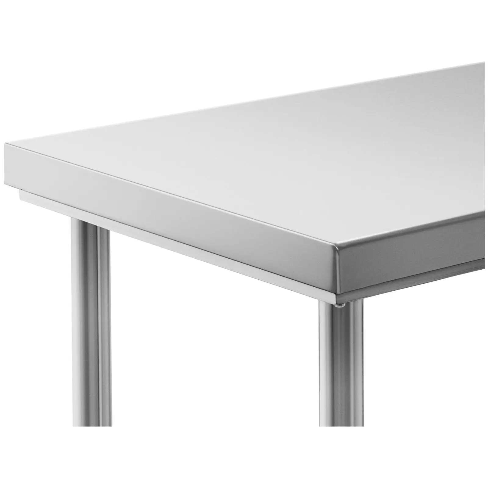 Pracovný stôl z nehrdzavejúcej ocele - 100 x 70 cm - nosnosť 190 kg