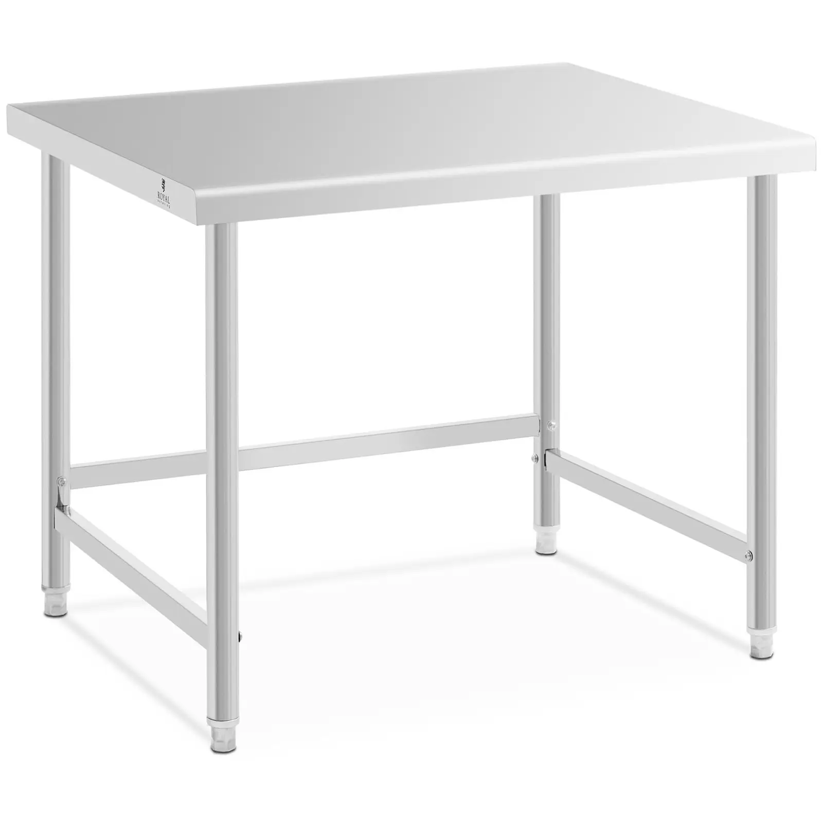 Pracovný stôl z nehrdzavejúcej ocele - 100 x 90 cm - nosnosť 93 kg
