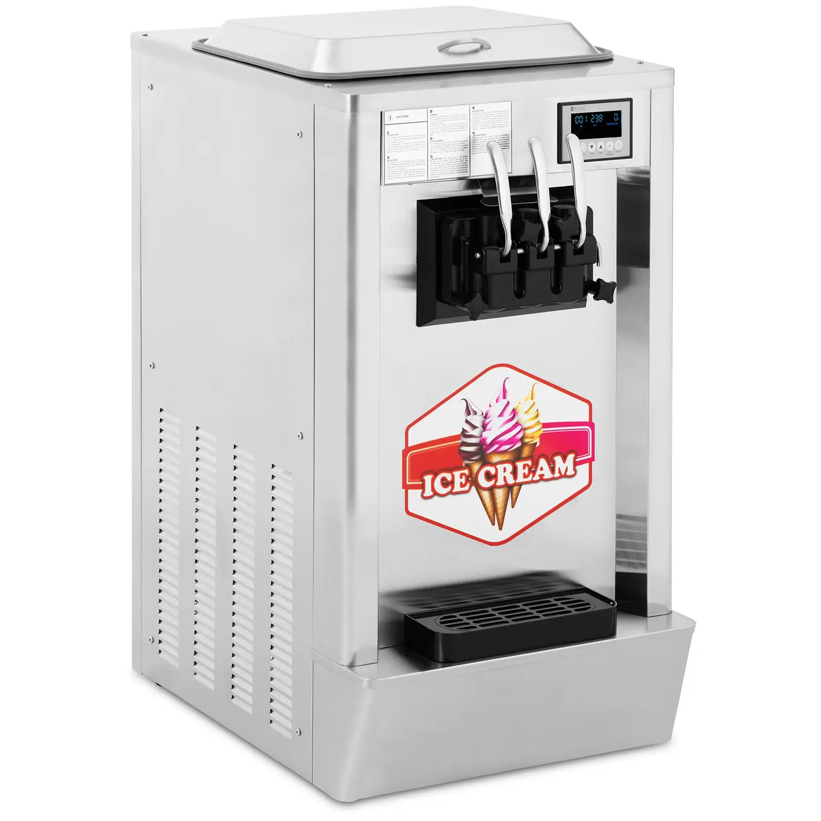 Stroj na točenú zmrzlinu - 1550 W - 23 l/h - 3 príchute