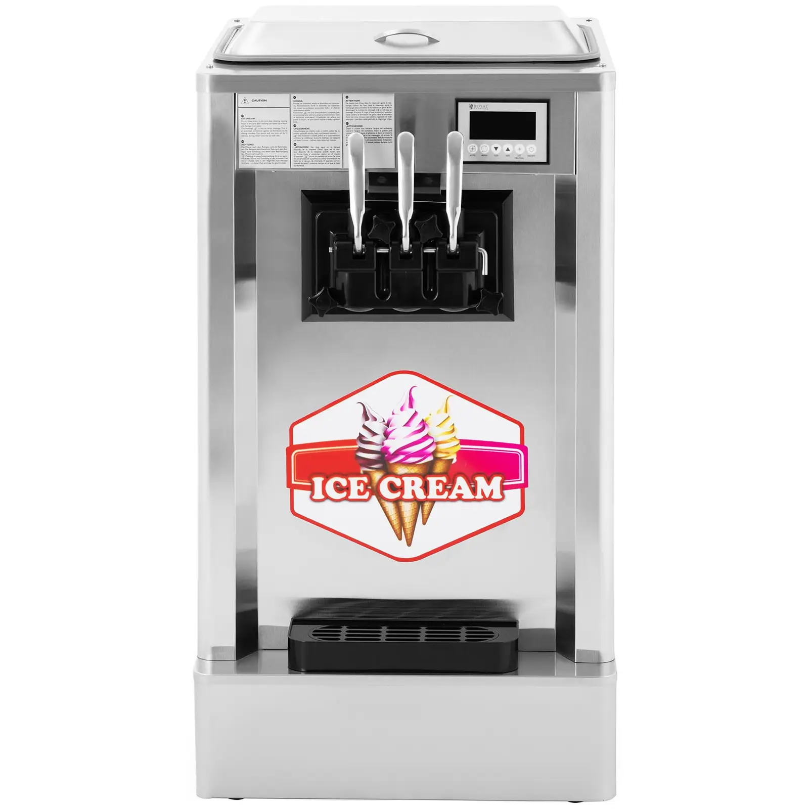 Stroj na točenú zmrzlinu - 1550 W - 23 l/h - 3 príchute
