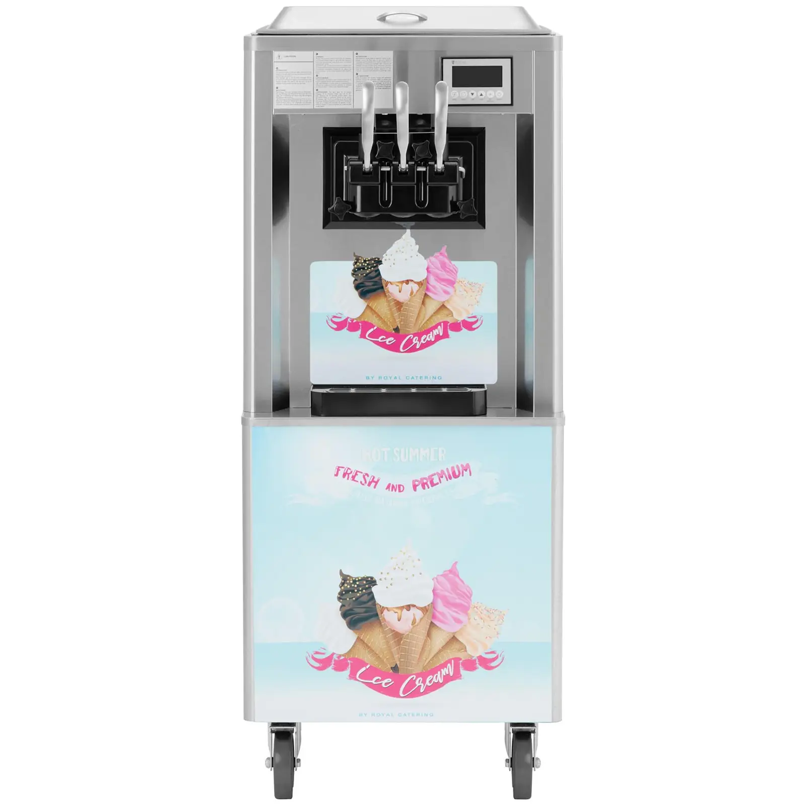 Stroj na točenú zmrzlinu - 2140 W - 33 l/h - 3 príchute