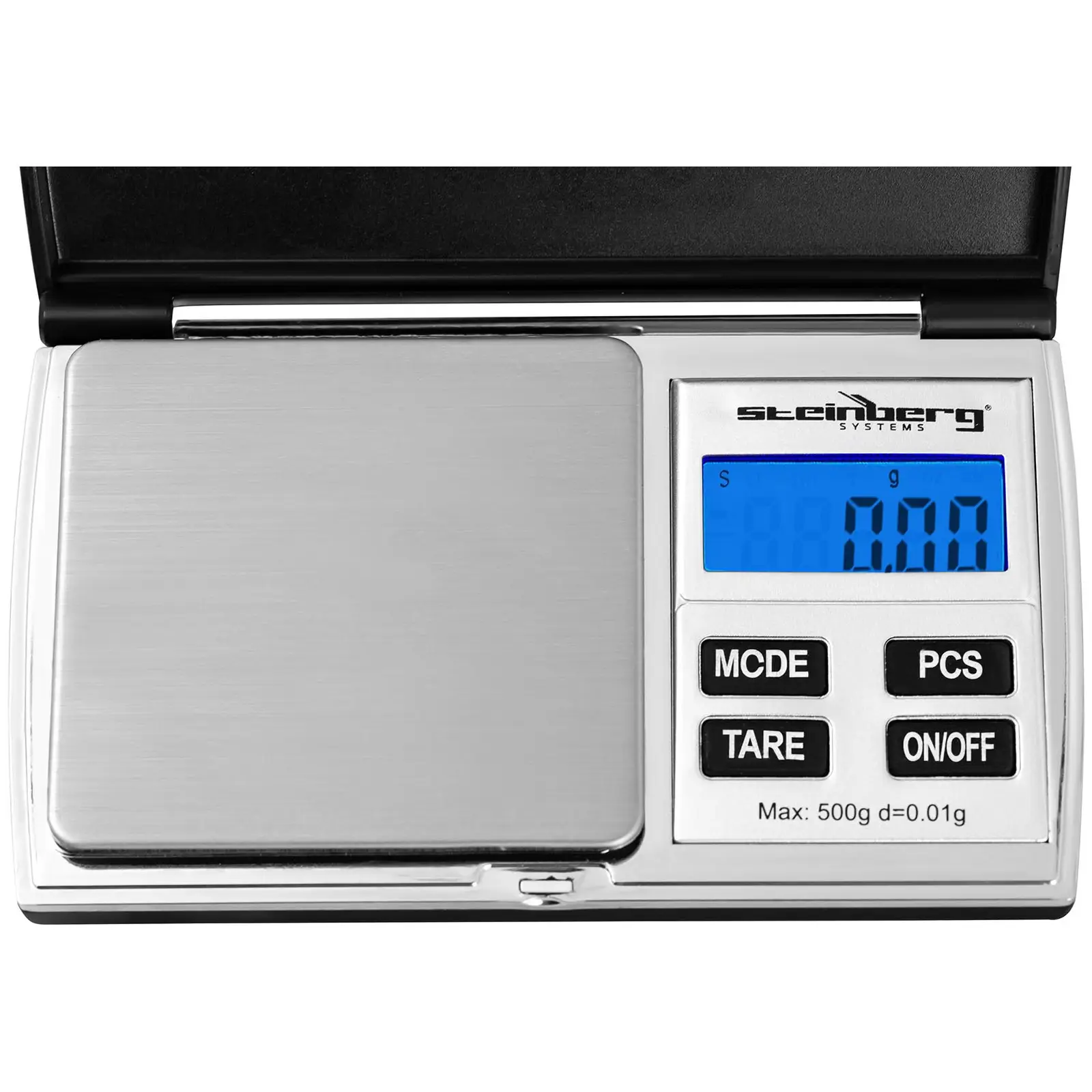 Digitálna vrecková váha - 500 g - 0,05 g / 200 g - 69 x 64 mm
