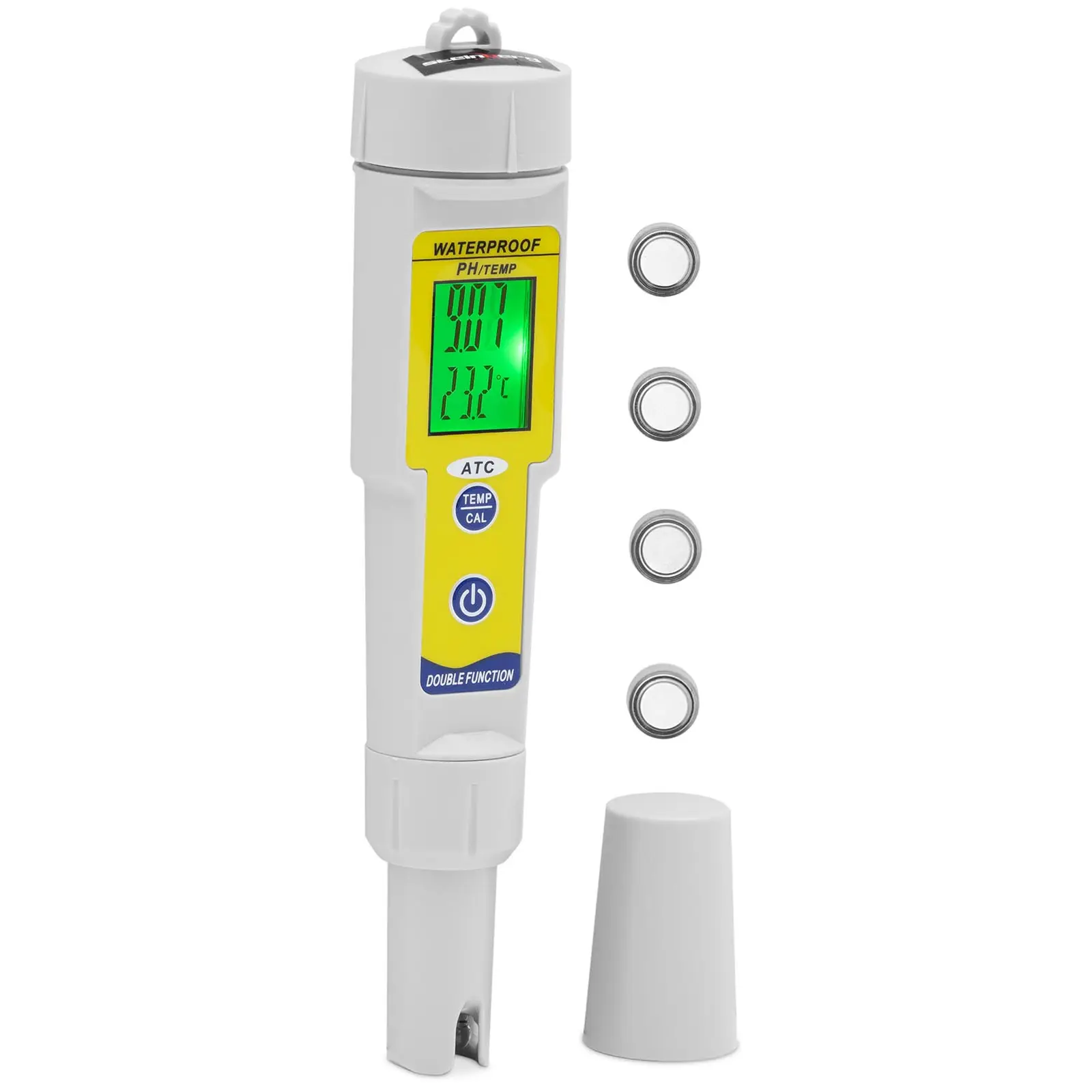 pH meter s teplotou – LCD – 0 – 14 pH / teplota 0 – 50 °C