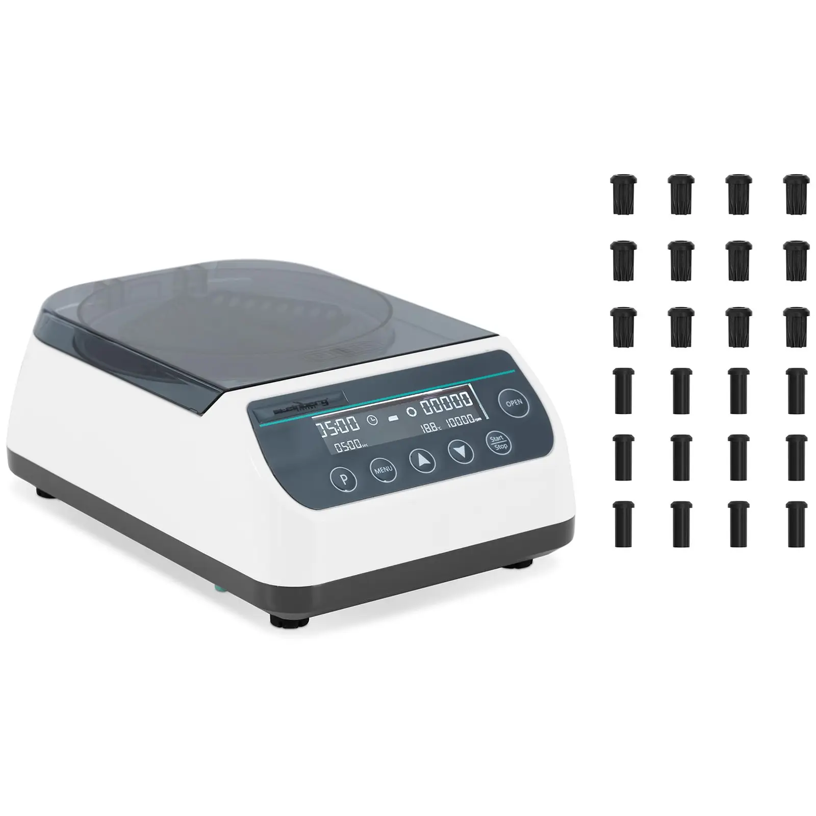 Stolná centrifúga – Vysoká rýchlosť – rotor 2 v 1 – {{max_rotation_speed_725_temp}} ot./min – pre 12 skúmavky / 4 prúžky PCR – RCF 6708 xg