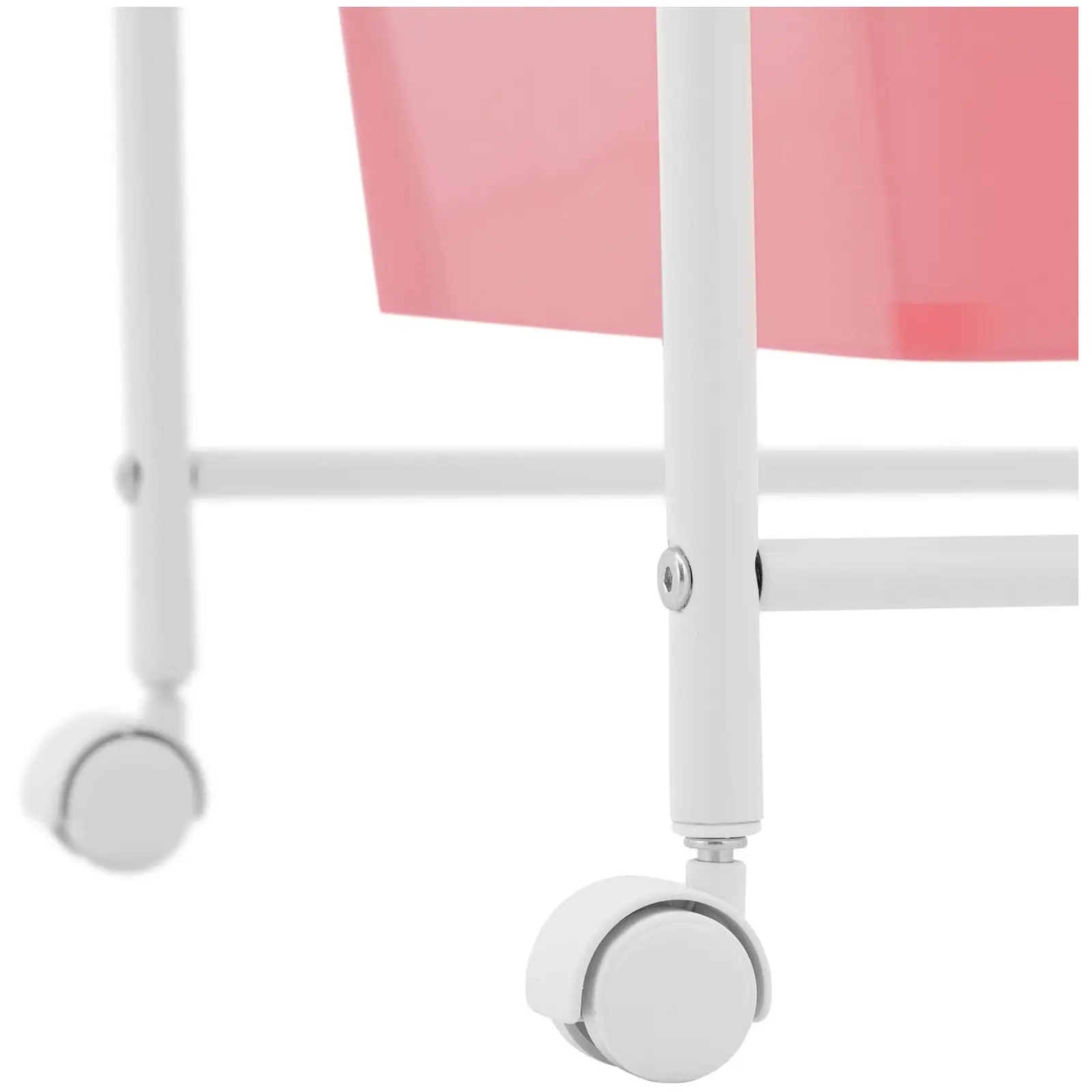 Kozmetický vozík - 6 zásuviek - ružový/biely