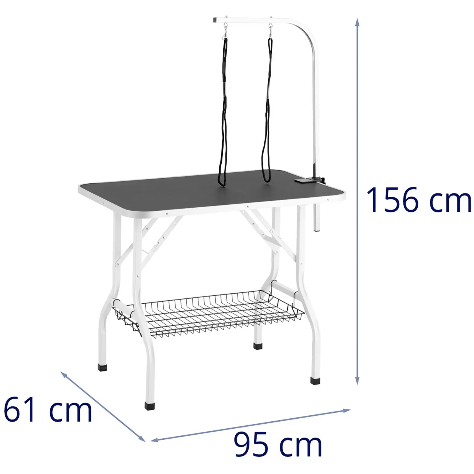 Strihací stôl - 910 x 610 mm - 70 kg - 2 slučky - polica