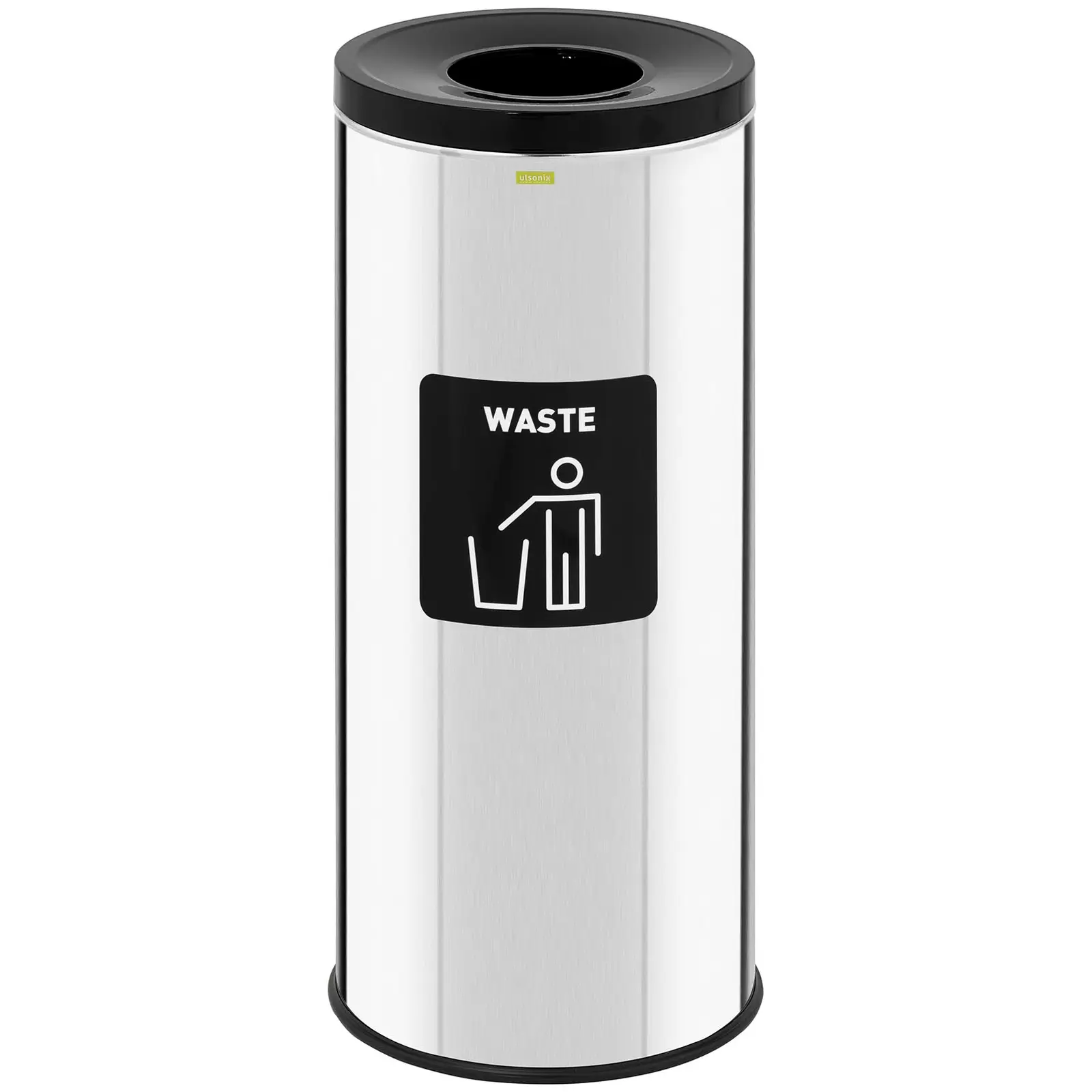 Odpadkový kôš - 45 l - chróm - bežný odpad