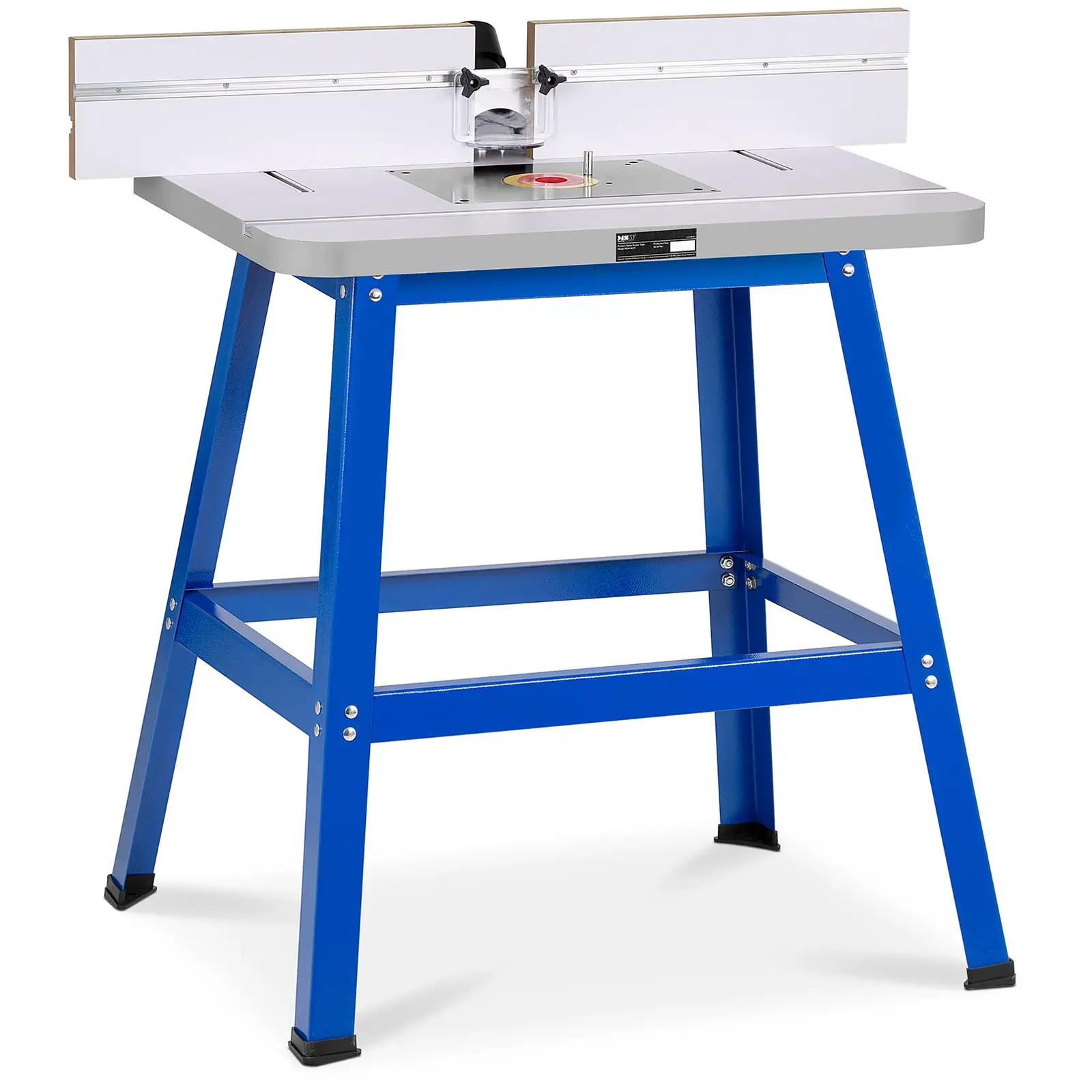 Stôl na hornú frézu - 810 x 610 mm - voľne stojaca - oceľ valcovaná za studena / MDF