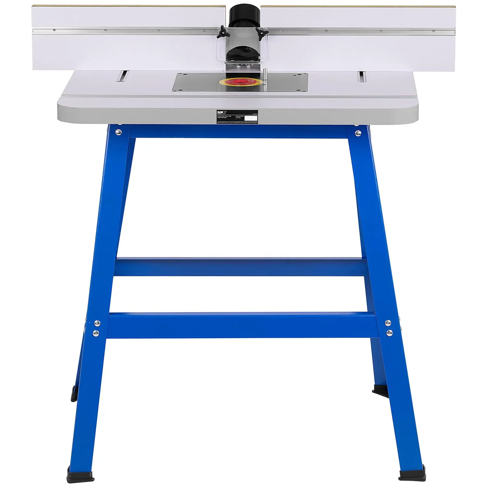 Stôl na hornú frézu - 810 x 610 mm - voľne stojaca - oceľ valcovaná za studena / MDF