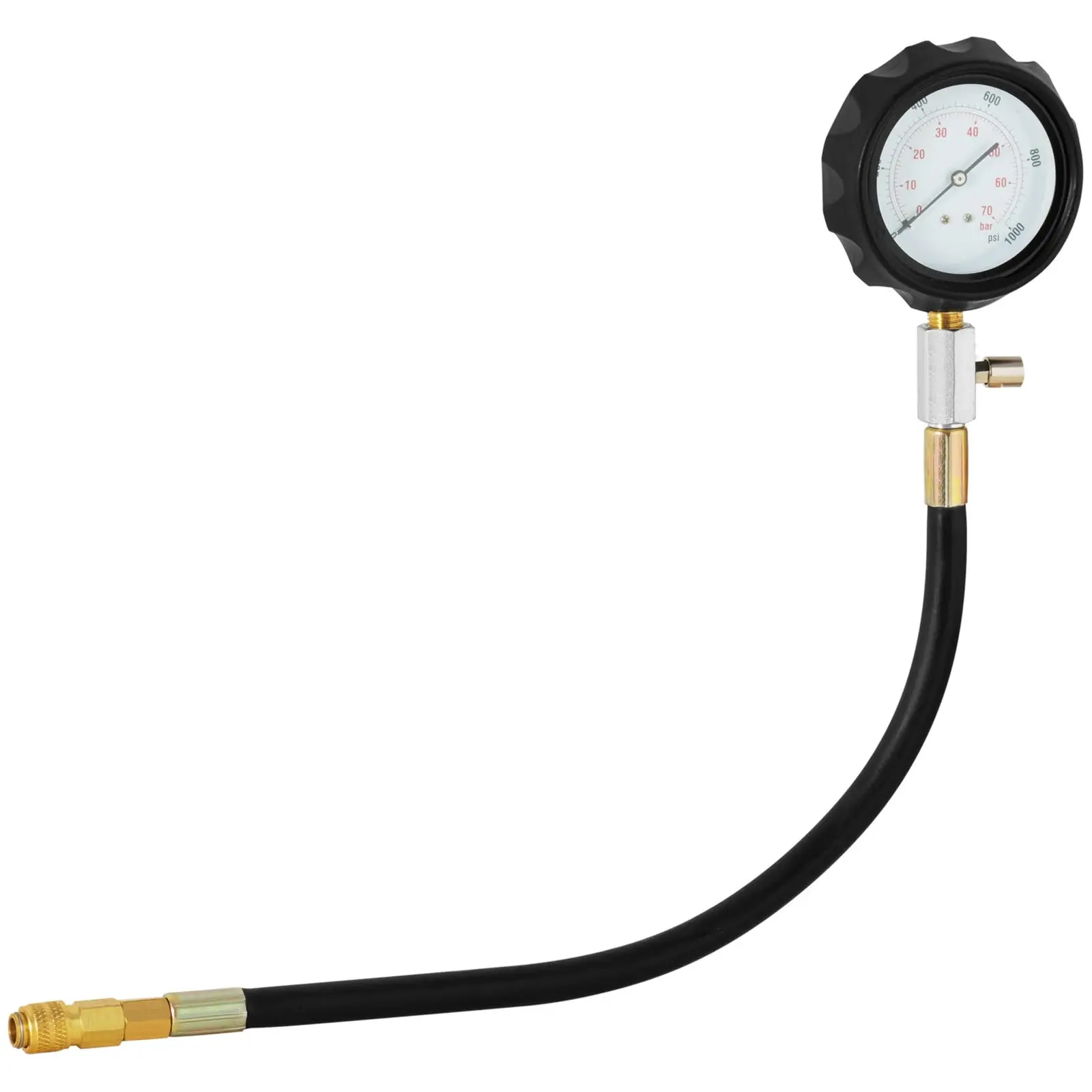 Tester tlaku - Diesel - 0 – 70 bar - 80 mm Manometer - hadica 35 cm