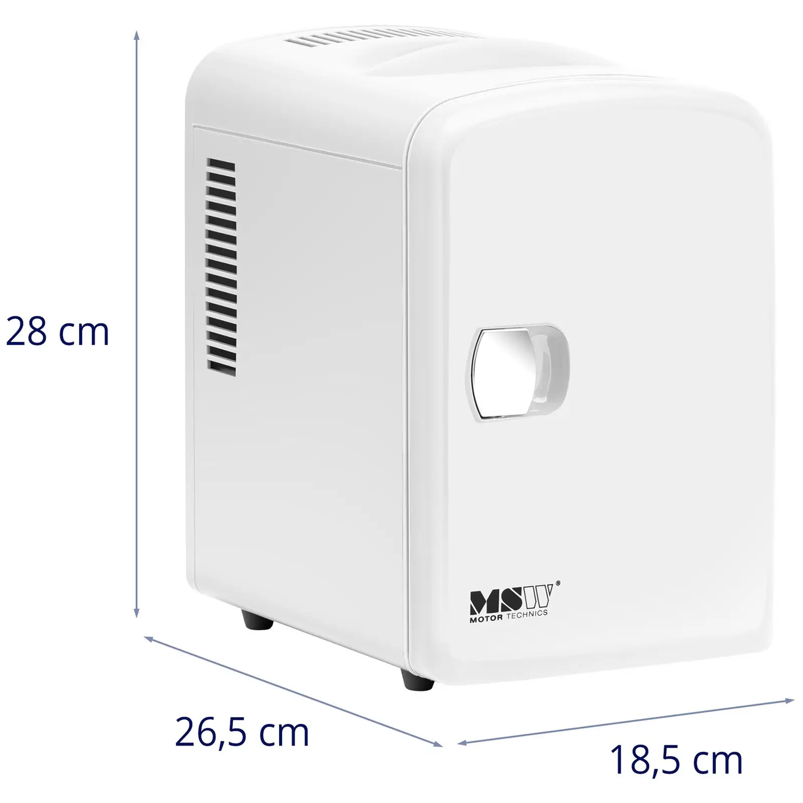 Mini chladnička 12V / 230V – 2v1 s funkciou udržiavania teploty – 4 L – biela