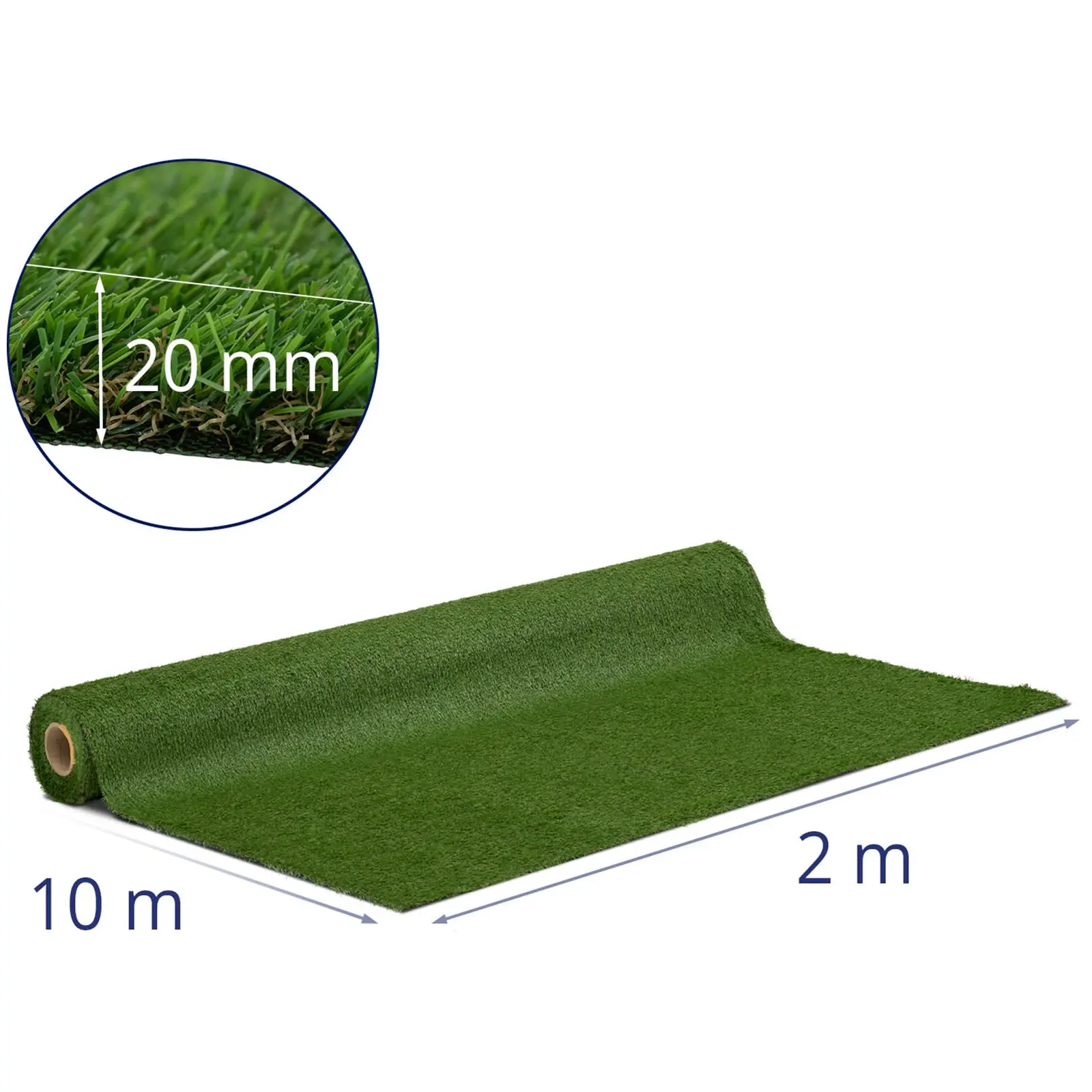 Umelý trávnik - 1023 x 200 cm - výška: 20 mm - hustota stehov: 13/10 cm - odolný proti UV žiareniu