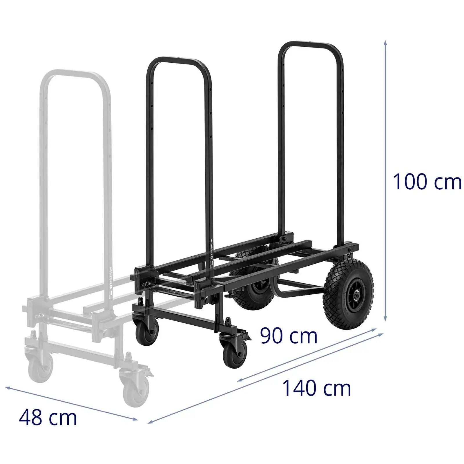Multifunkčný vozík – konfigurácia 8v1 – 350 kg