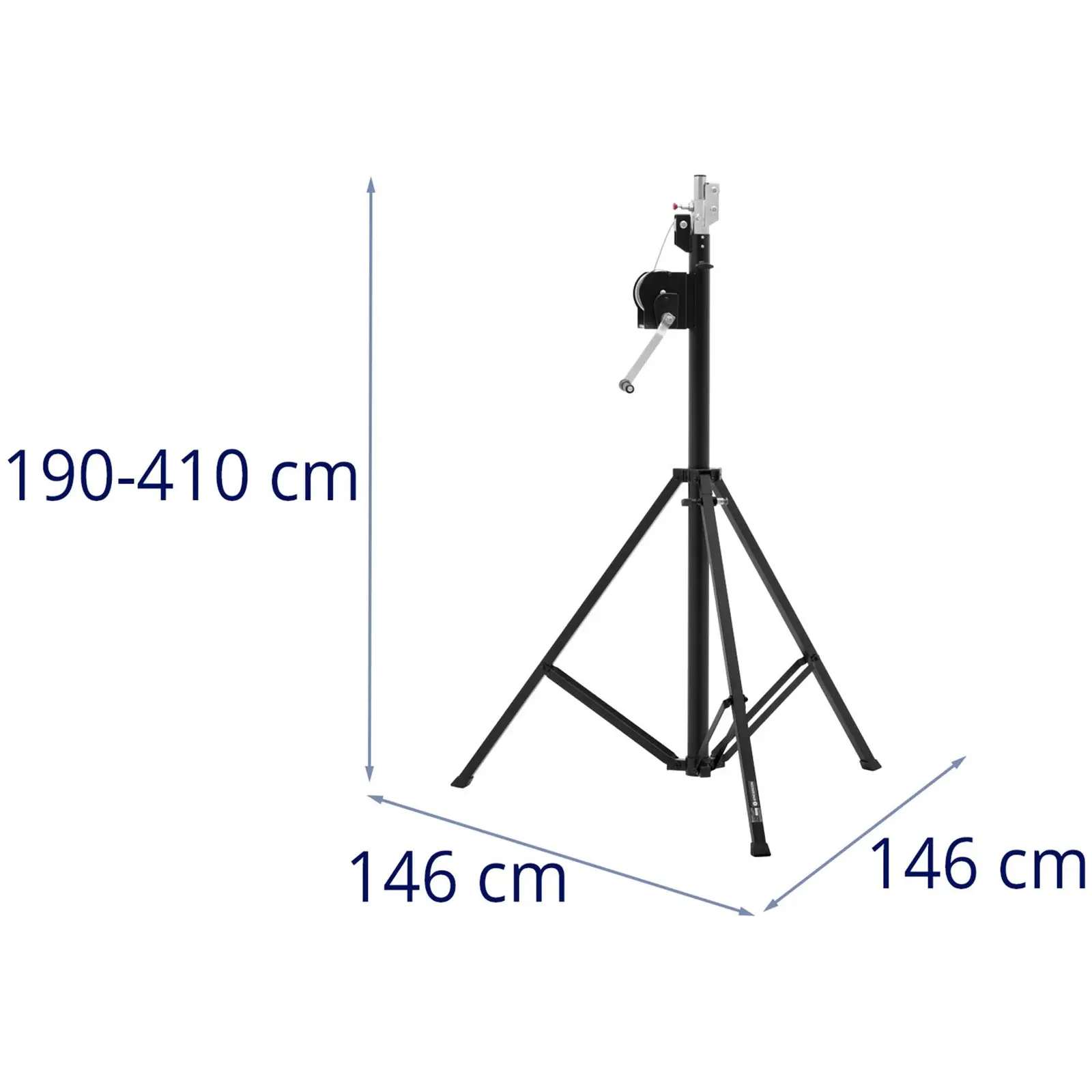 Ľahký stojan – do 80 kg – 1,9 – 4,1 m