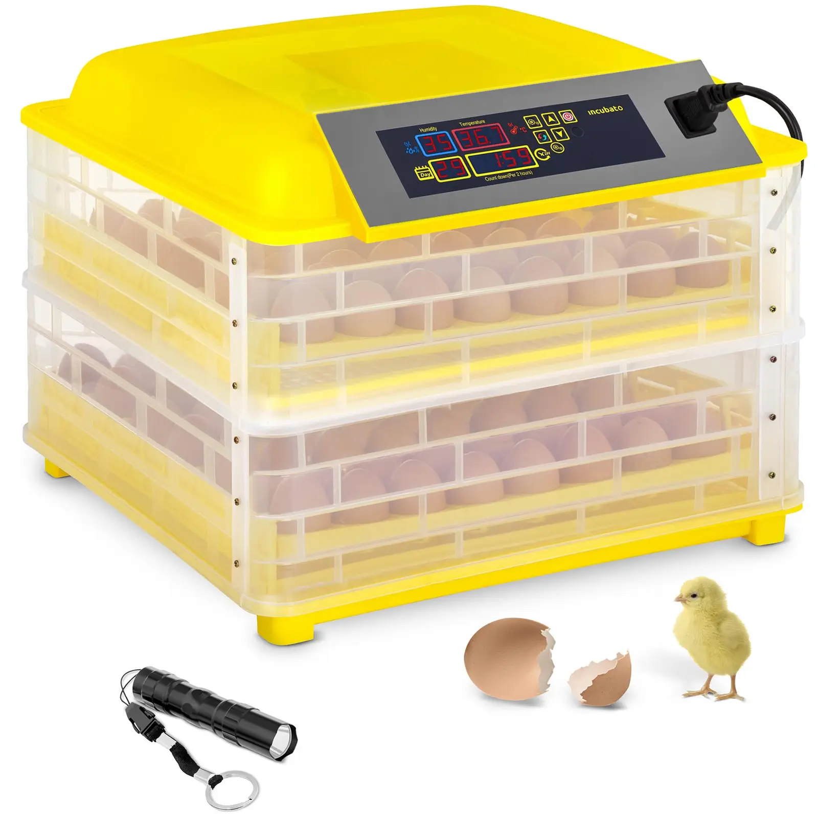 Umelá liaheň na vajcia - 112 vajec - vrátane presvetľovačky - plnoautomatická