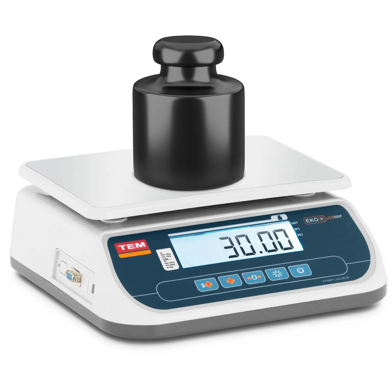 Stolná váha - ciachovaná - 30 kg/10 g - LCD
