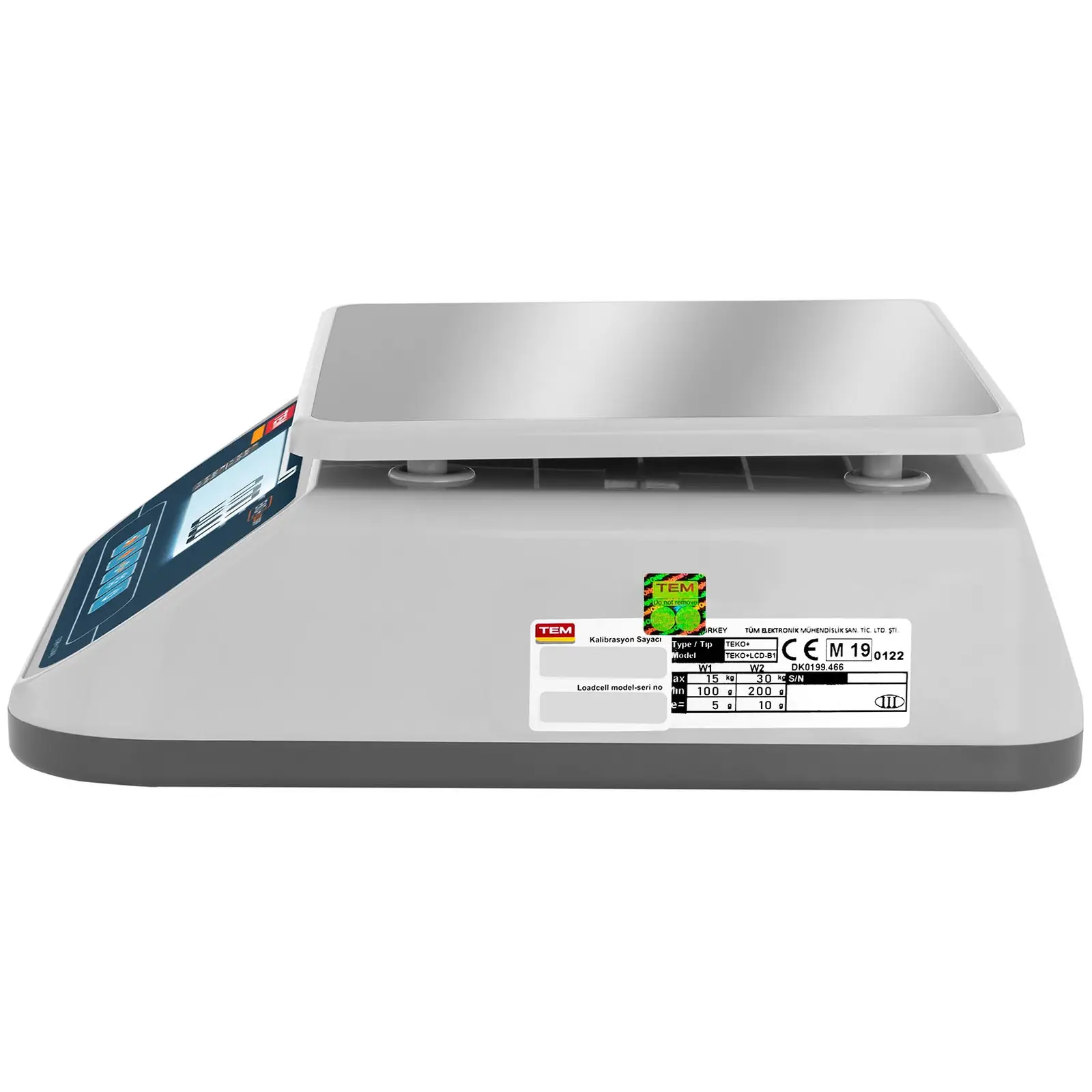 Stolná váha - ciachovaná - 30 kg/10 g - LCD