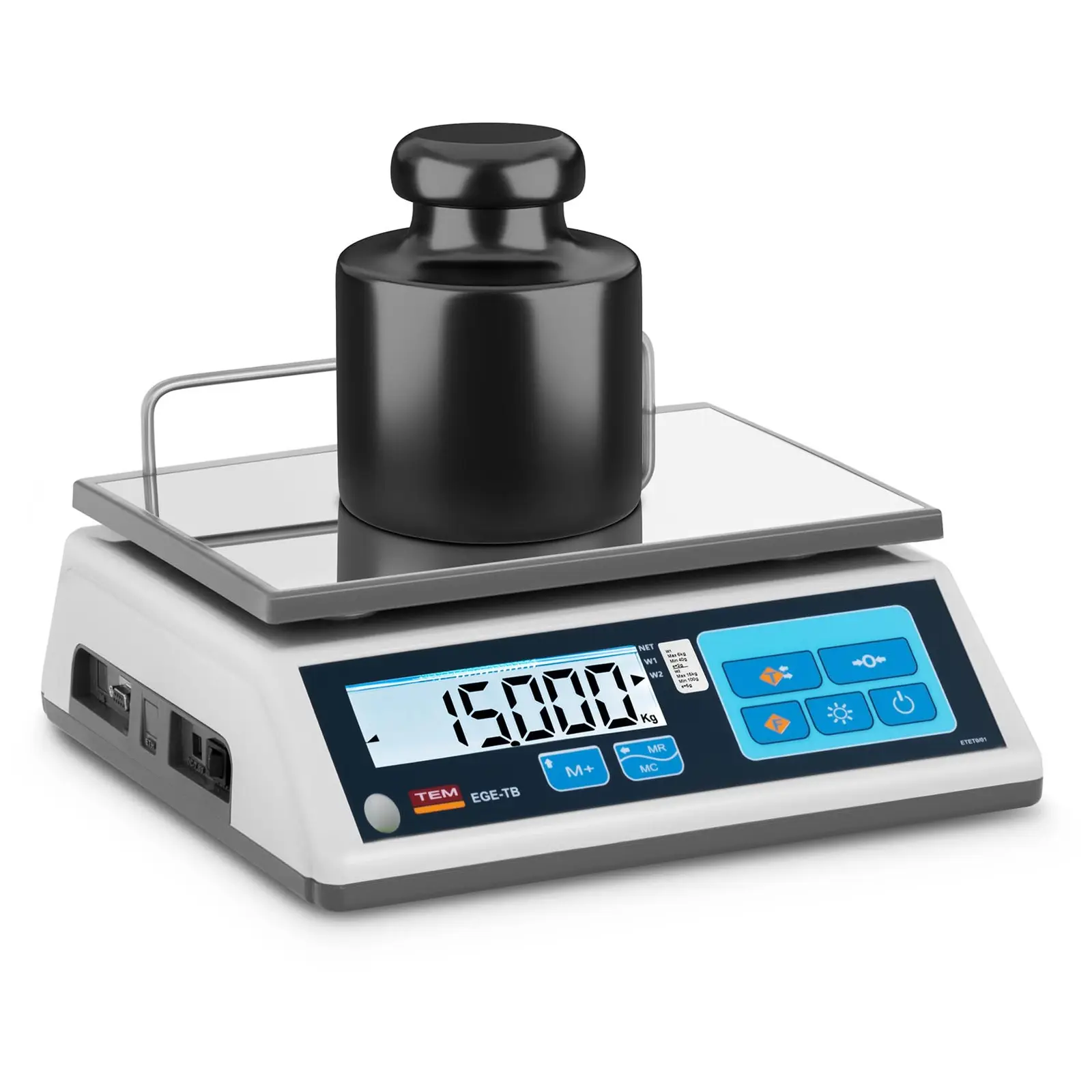 Stolná váha - ciachovaná - 15 kg/5 g - LCD