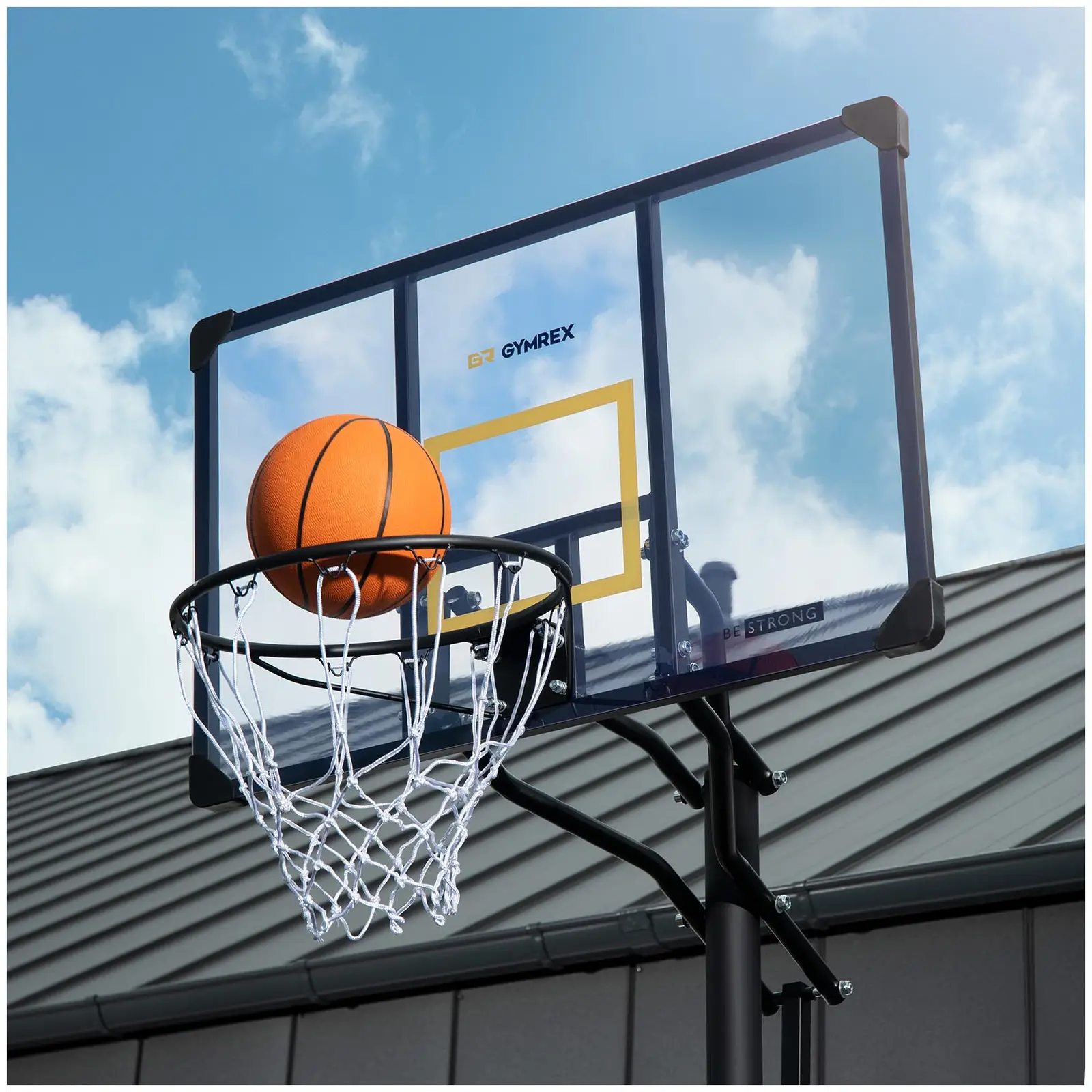 Basketbalový kôš - výškovo nastaviteľný - 230 až 305 cm