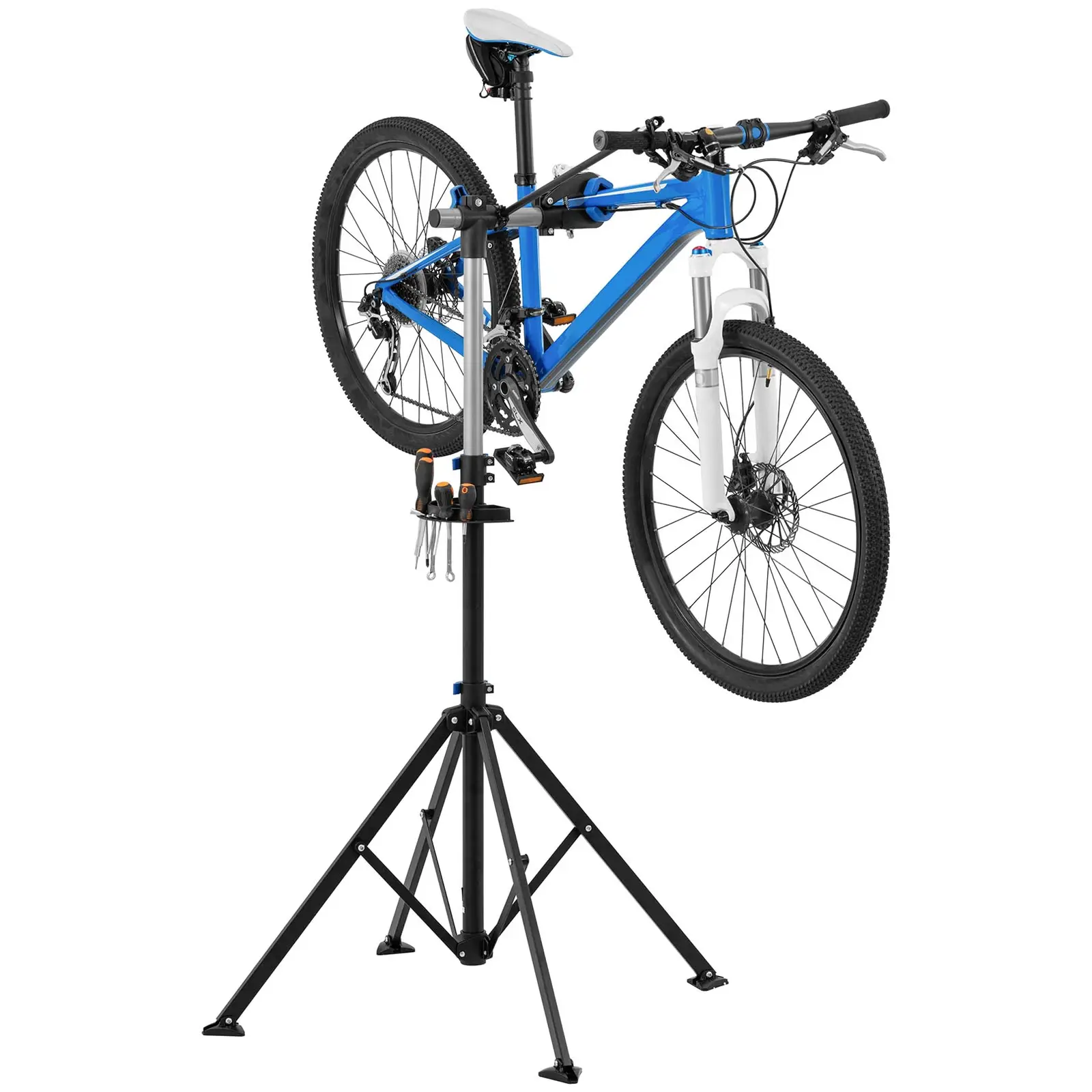 Montážny stojan na bicykel - 1080 – 1900 mm - skladací dizajn - až do 25 kg - 4 nohy