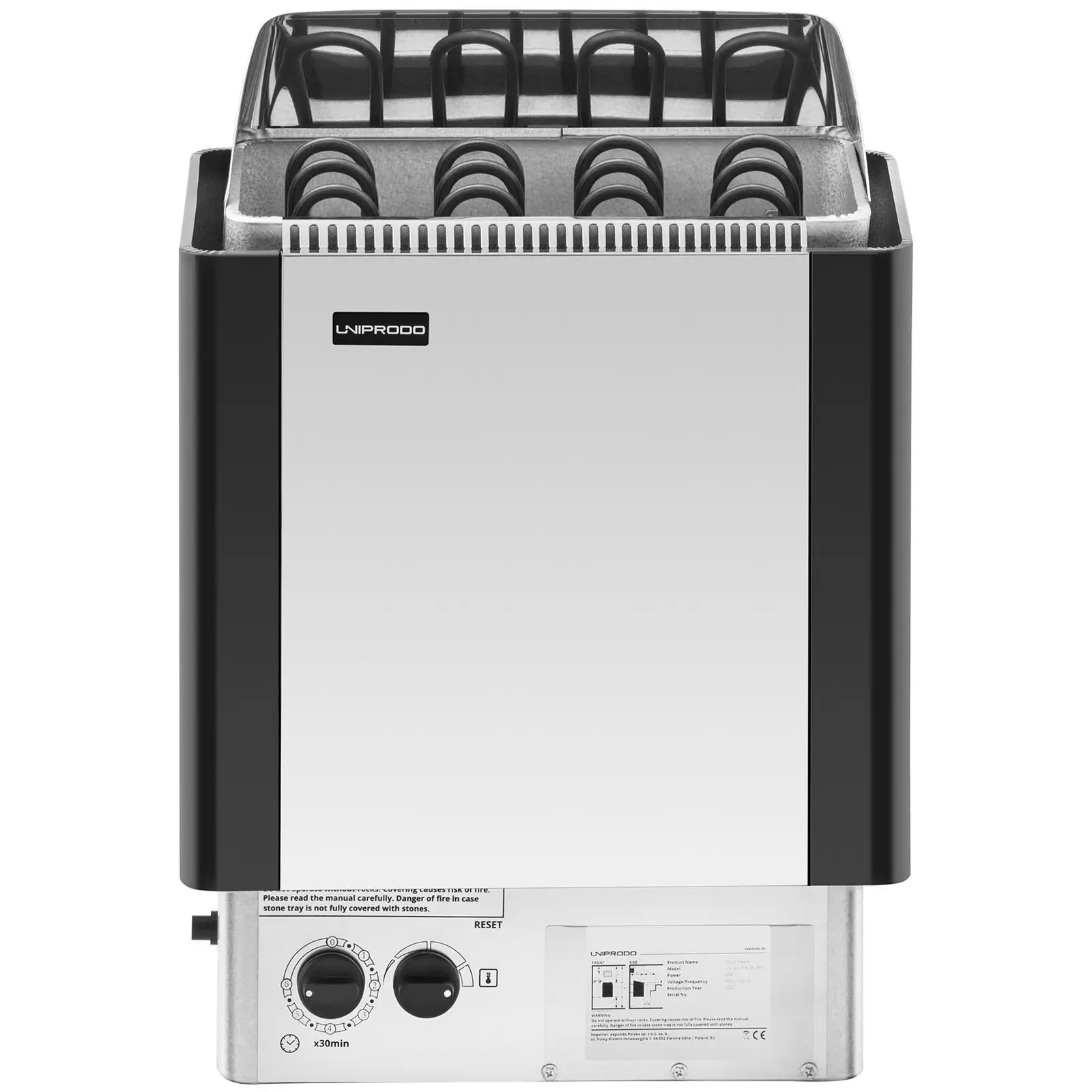 Saunová pec - 6 kW - 30 až 110 °C - vrátane ovládania