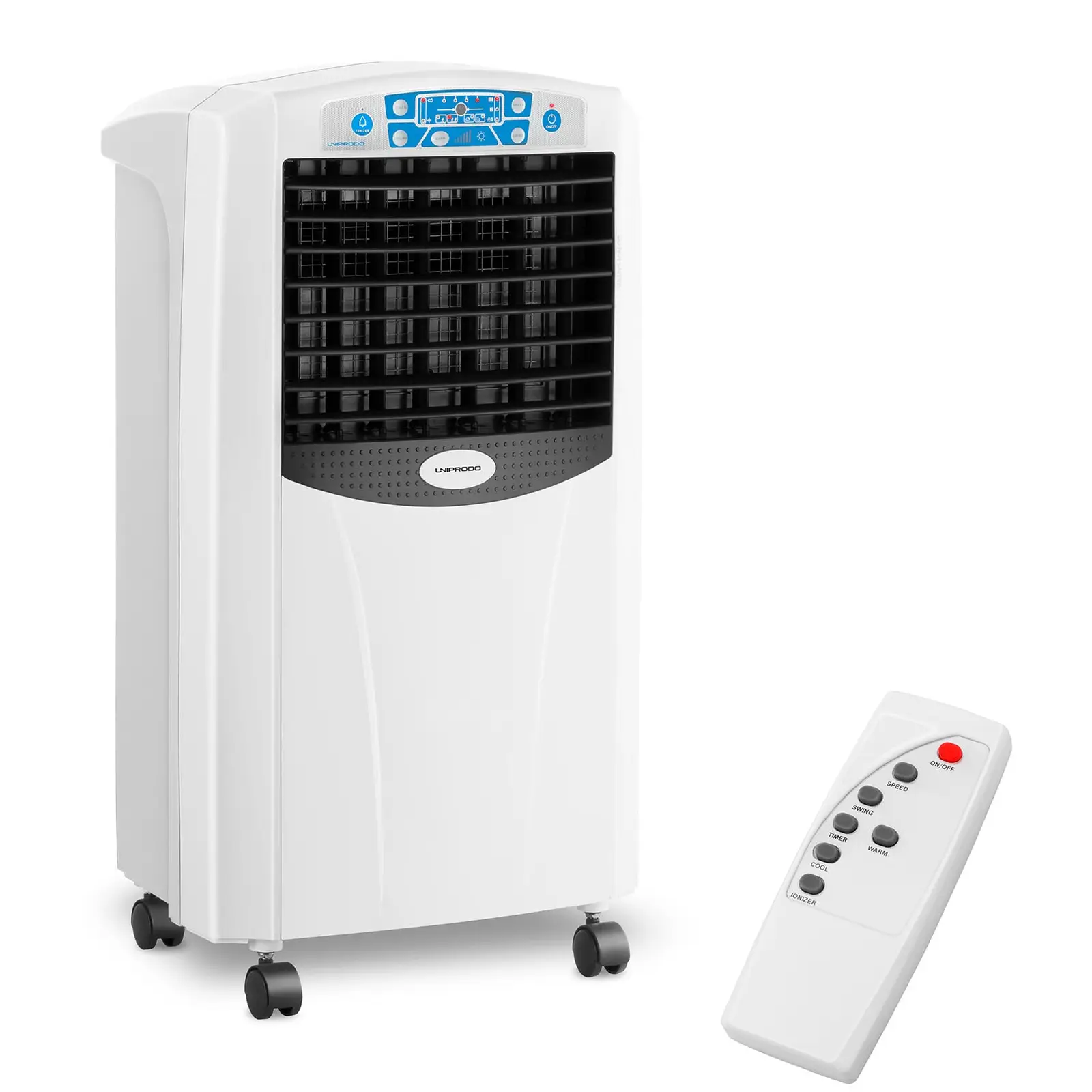Chladič vzduchu - mobilný - s funkciou ohrevu - 5 v 1 - 6 l nádrž na vodu