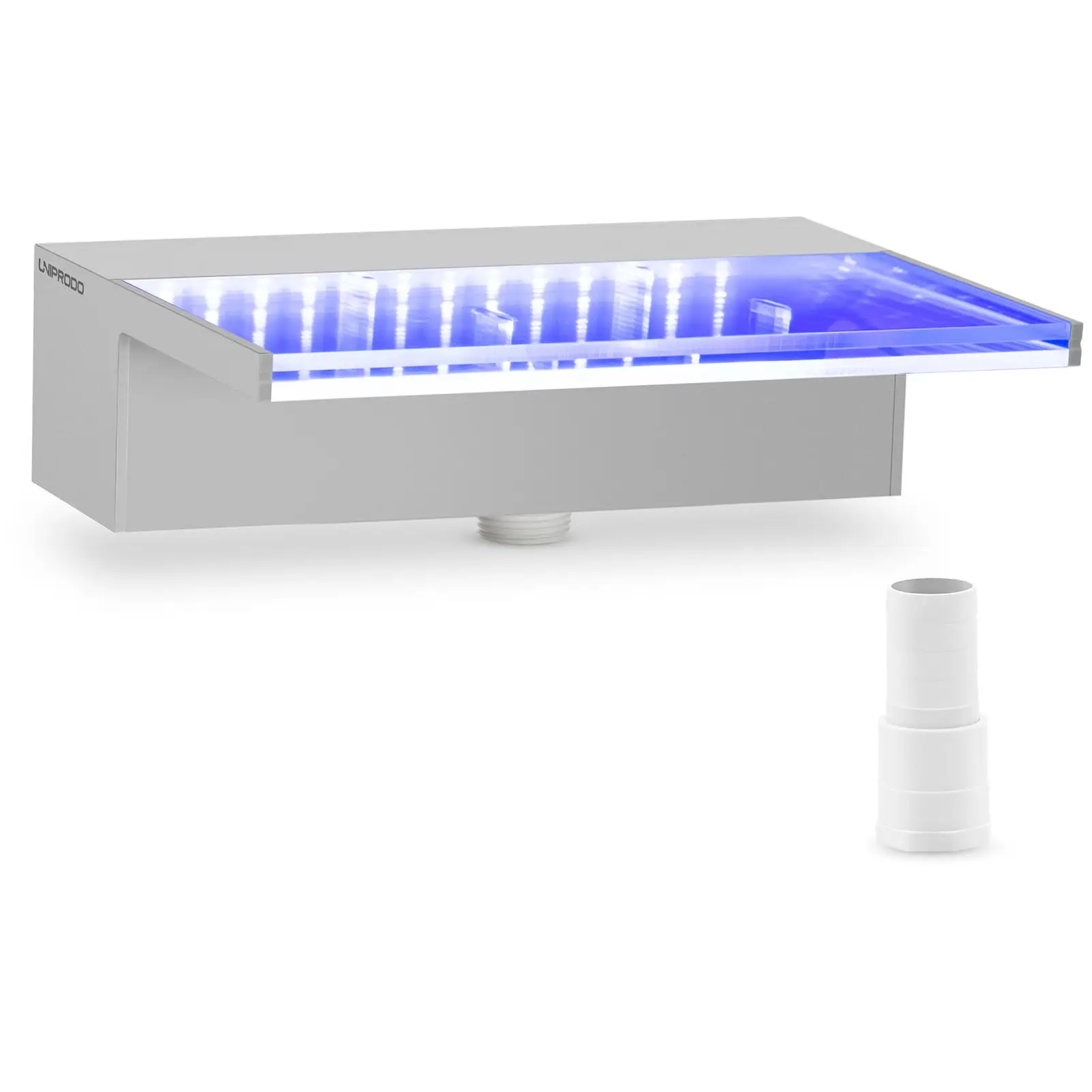 {{marketing_meta_keyword_1}} - 30 cm - LED osvetlenie - modrá / biela - hlboký chrlič
