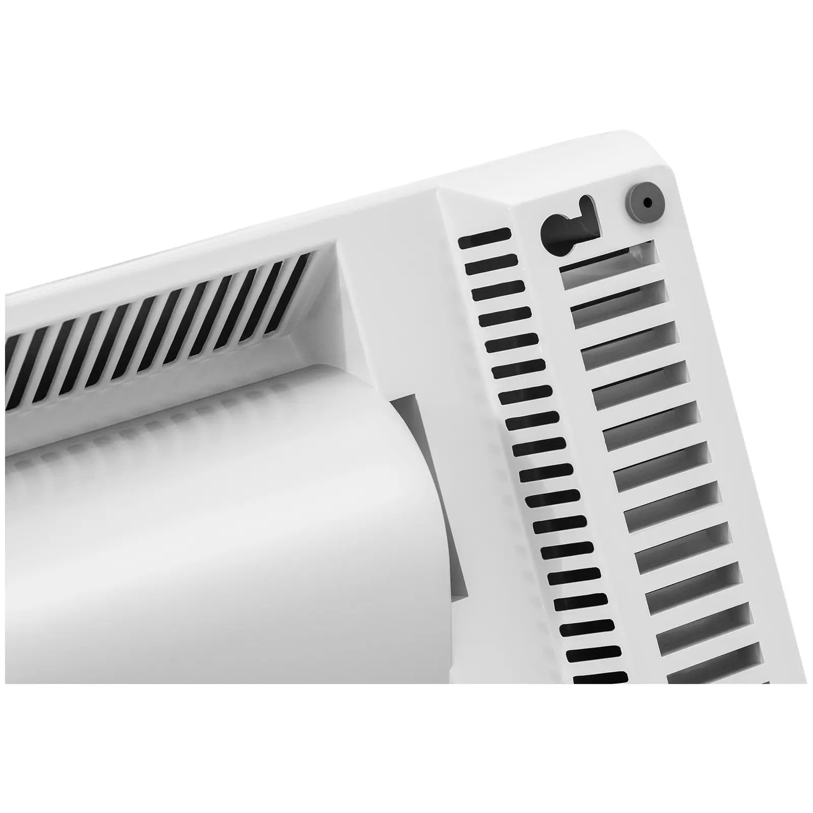 Nástenný ventilátorový ohrievač - Keramický - 10 - 49 °C - 1000/2000 W - Diaľkové ovládanie