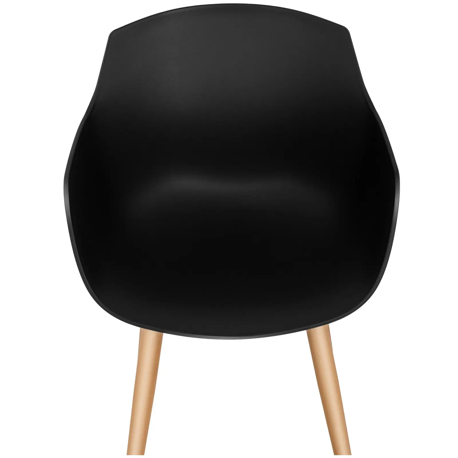Stolička - sada 2 ks - do 150 kg - sedadlo 43 x 40 cm - čierna