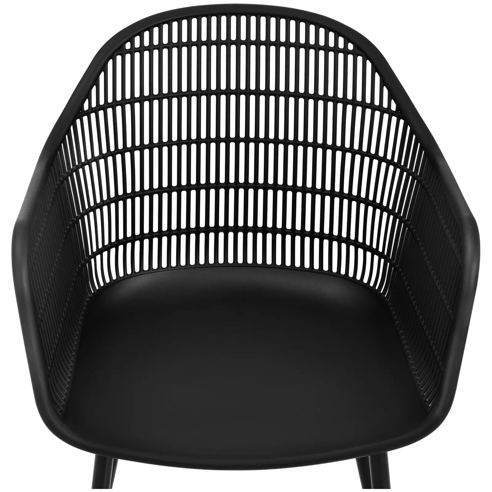 Stolička - 2dielna súprava - až 150 kg - sedák 45 x 44 cm - čierna