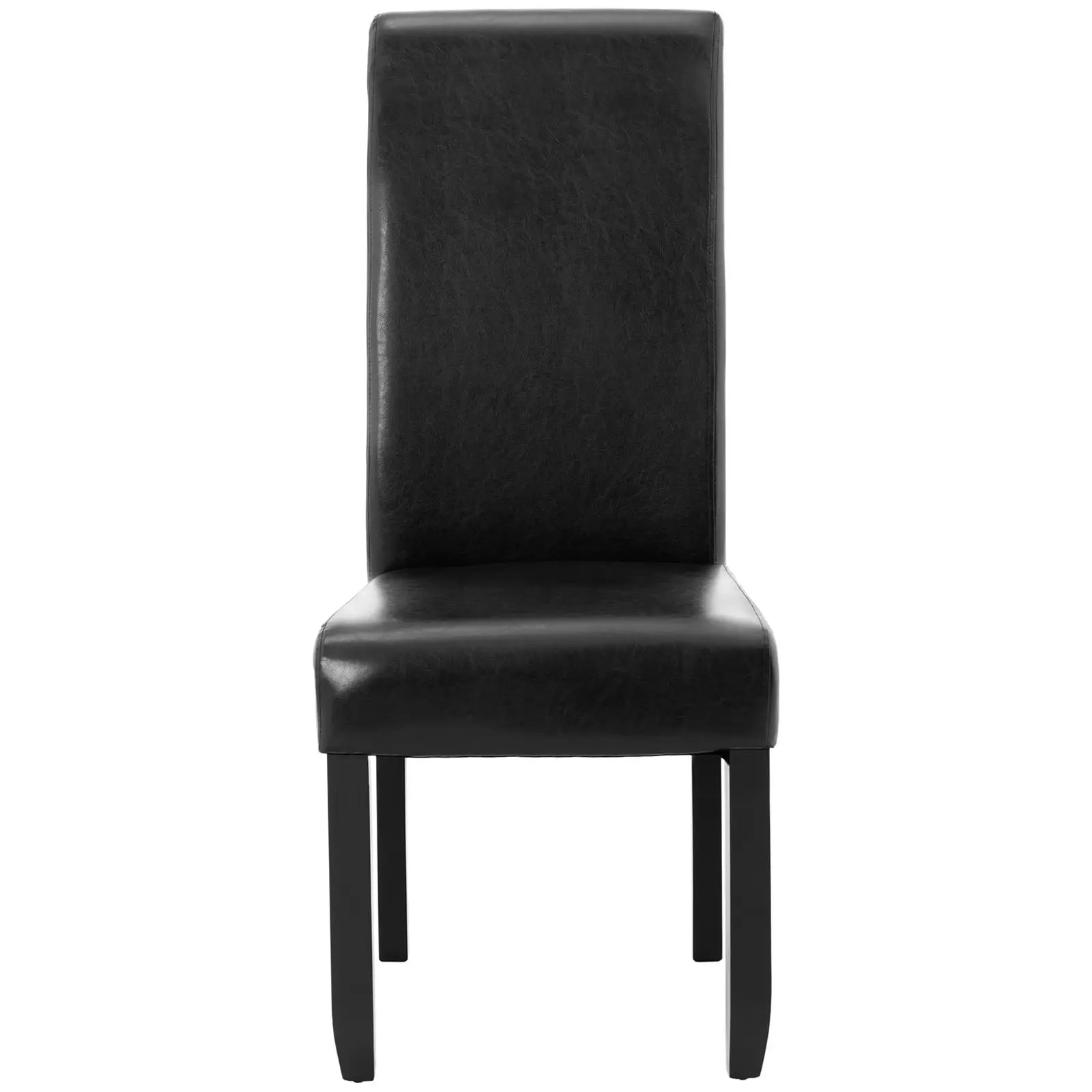 Čalúnená stolička - sada 2 ks - do 180 kg - sedadlo 44,5 x 44 cm - čierna