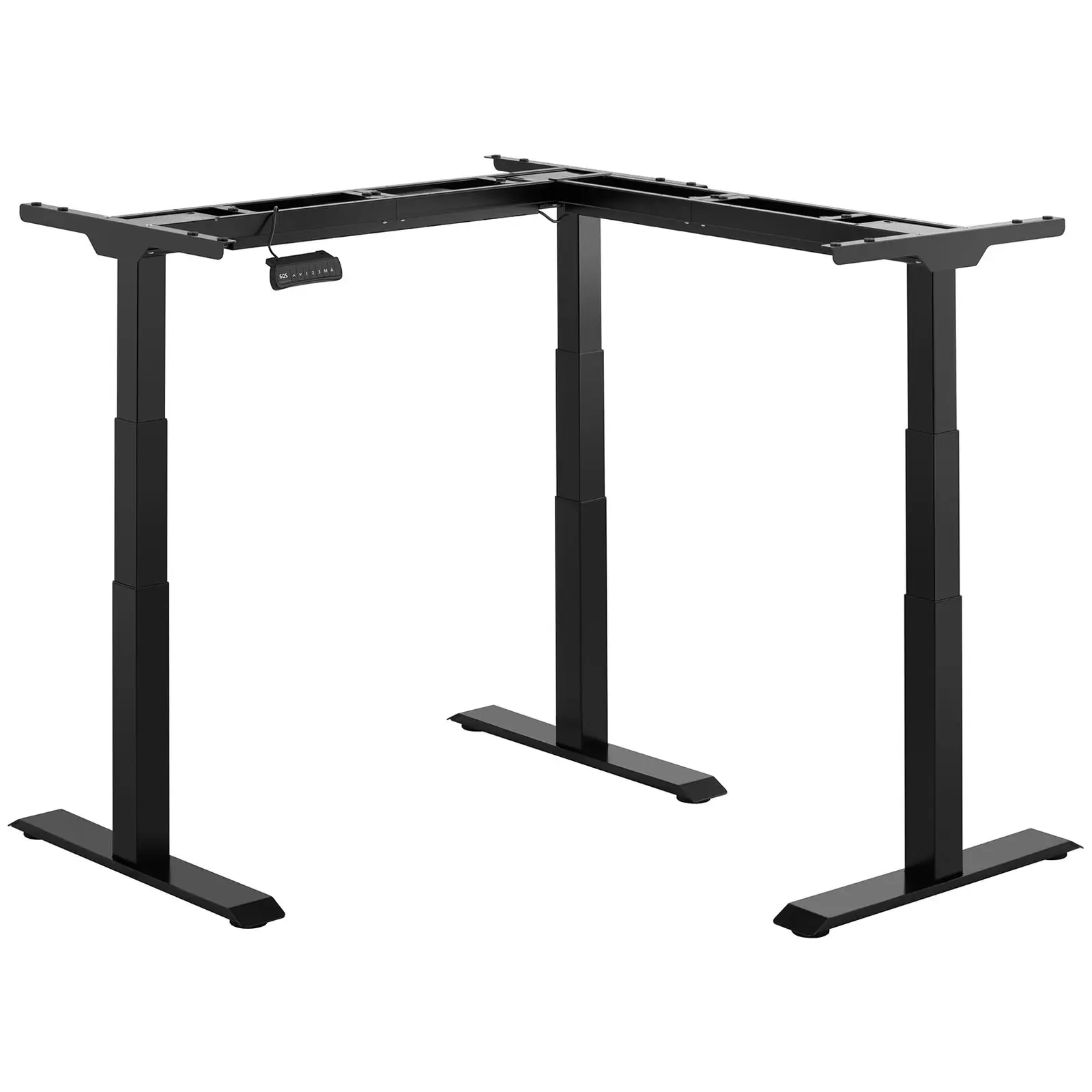 Rohový rám stola - výška: 58-123 cm - šírka: 90-150 cm (vľavo) / 110-190 cm (vpravo) - uhol: 90 ° - 150 kg