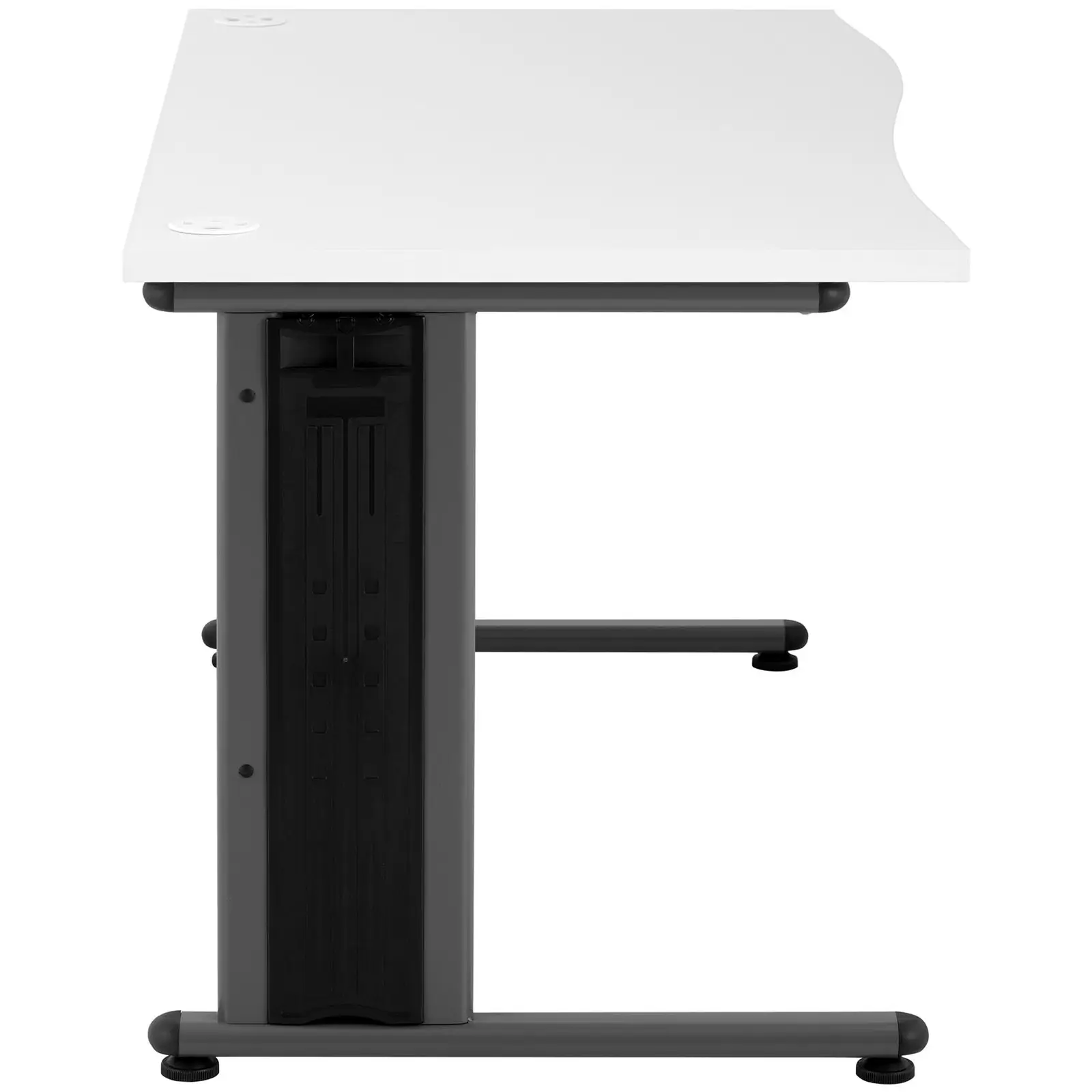 Kancelársky stôl - 140 x 73,5 cm - biela/sivá farba