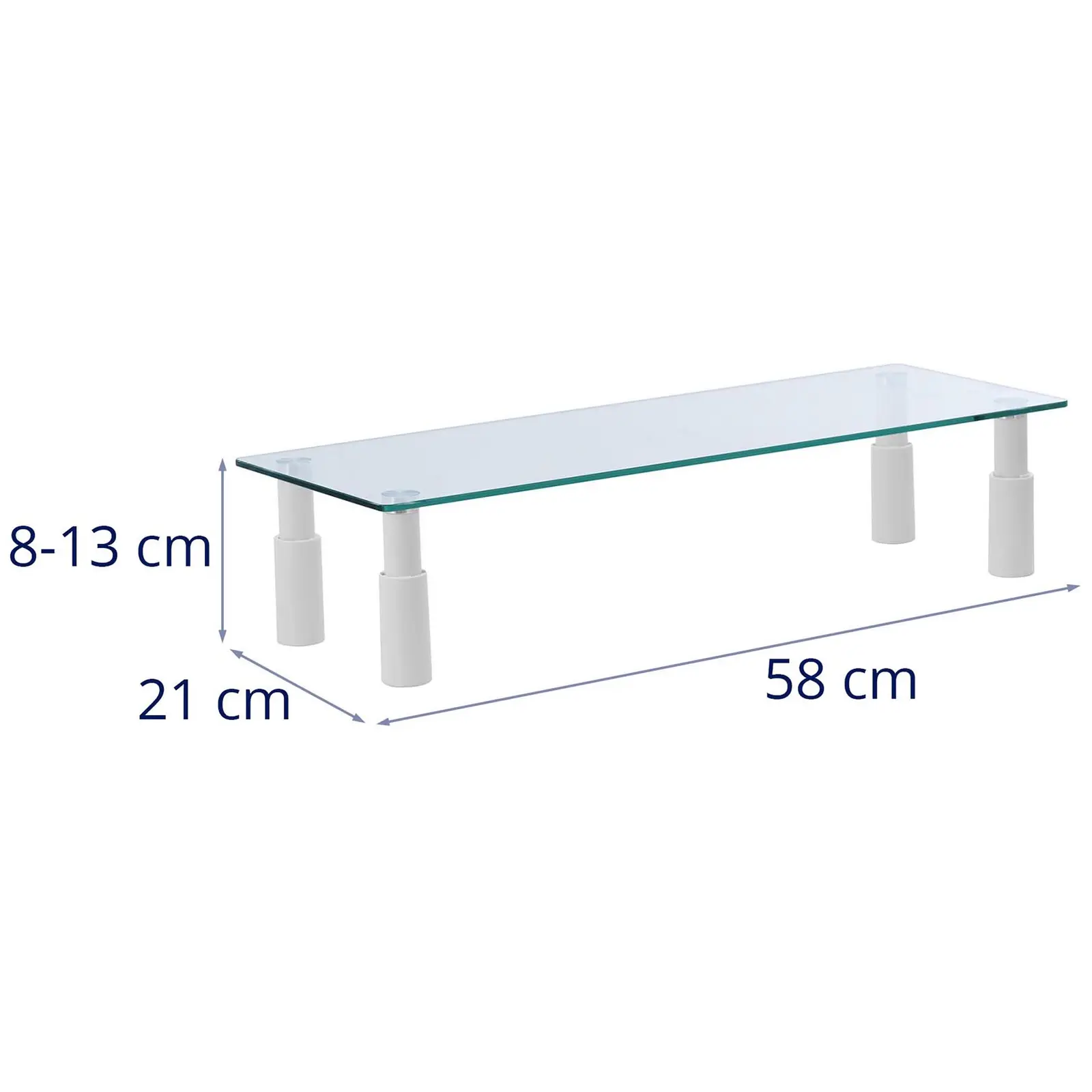 Nadstavec na stôl - výškovo nastaviteľný 80/130  mm