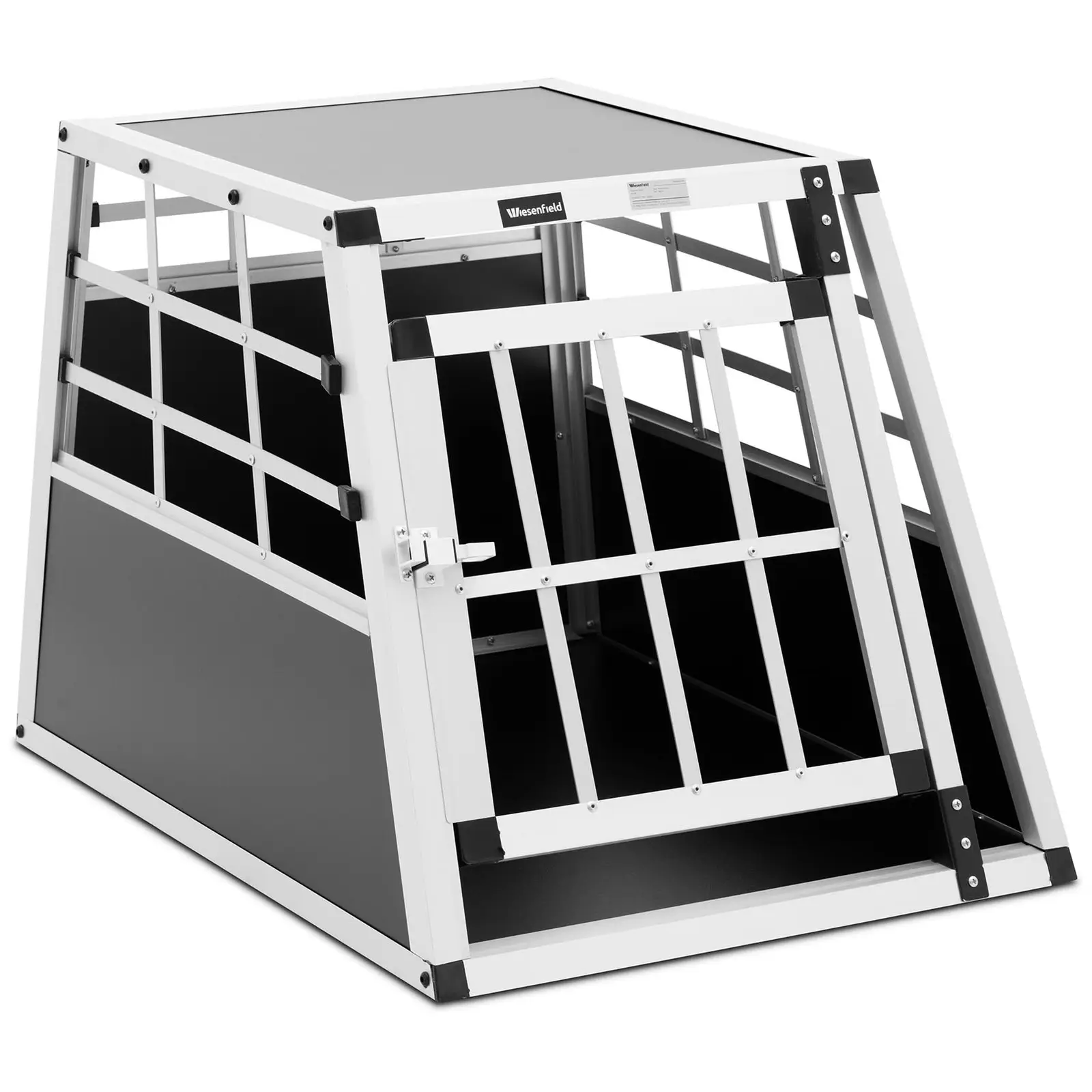 Prepravný box pre psa - hliník - lichobežníkový tvar - 55 x 70 x 50 cm
